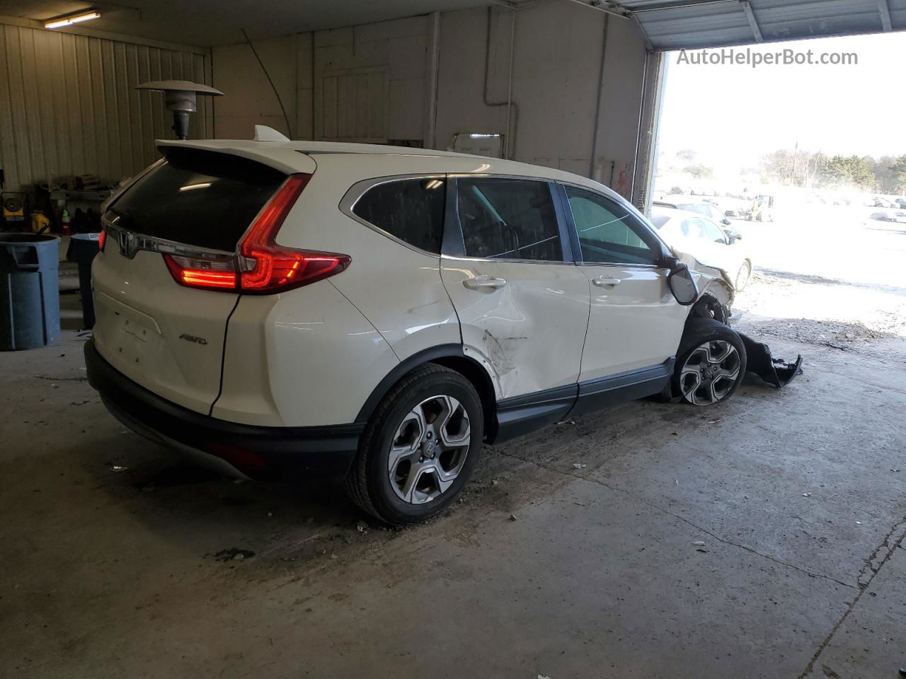 2017 Honda Cr-v Exl White vin: 2HKRW2H85HH619767