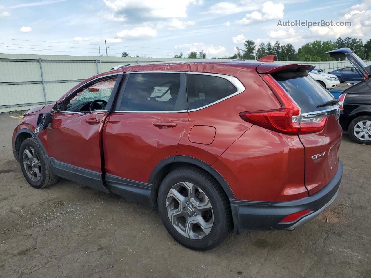 2018 Honda Cr-v Exl Red vin: 2HKRW2H85JH642892