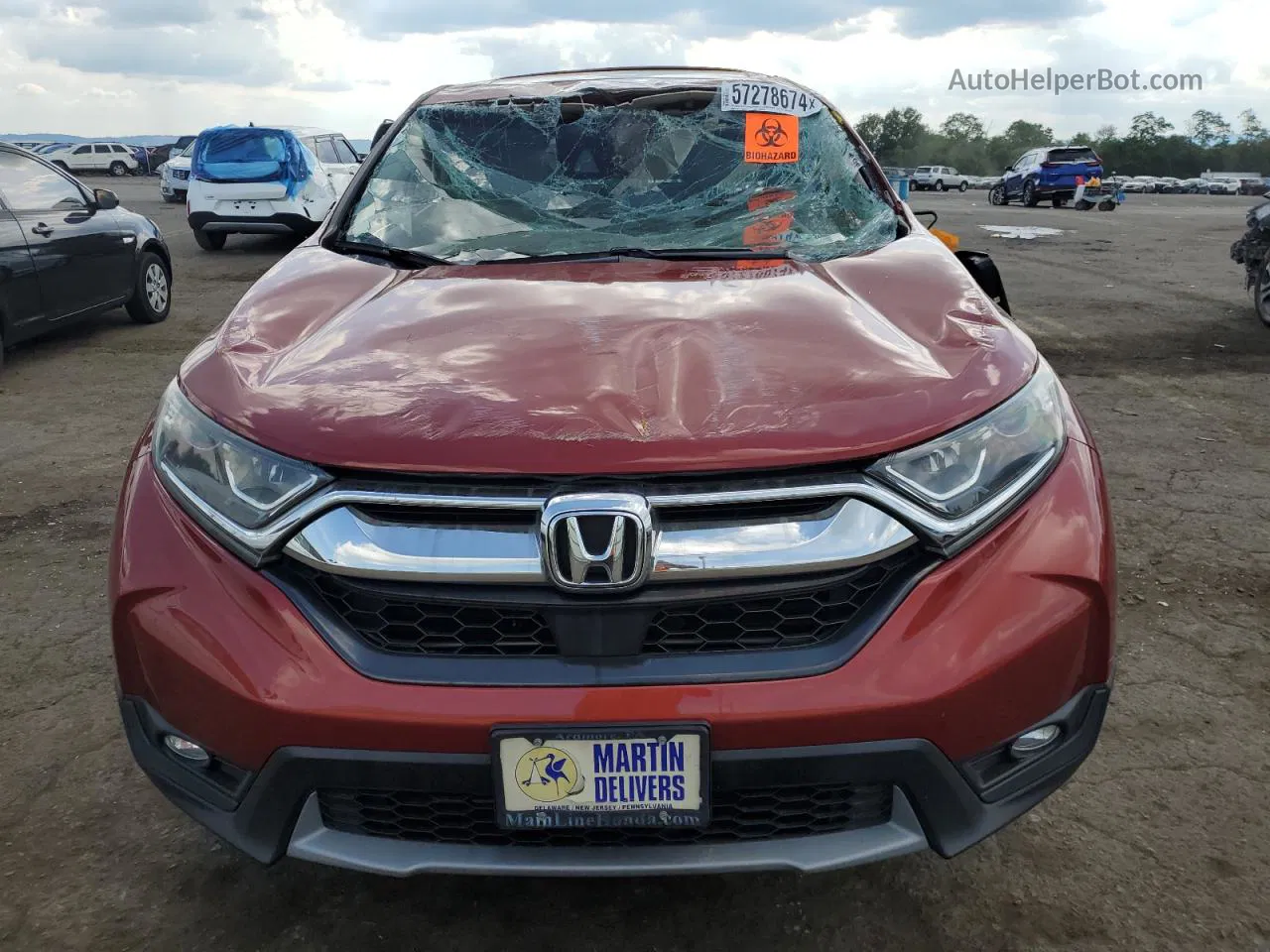 2018 Honda Cr-v Exl Red vin: 2HKRW2H85JH642892