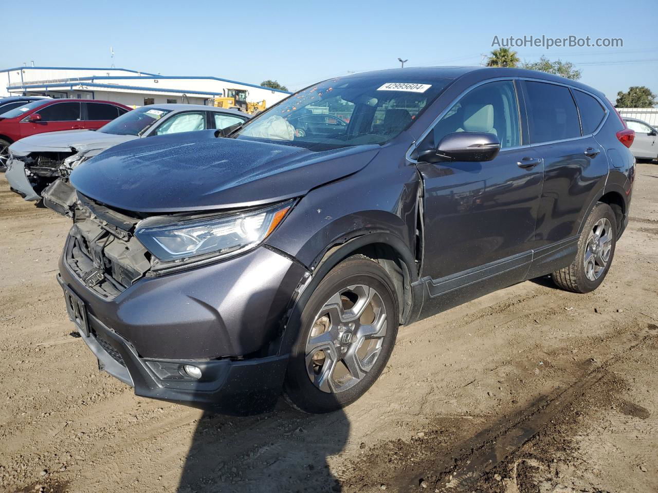 2017 Honda Cr-v Exl Gray vin: 2HKRW2H86HH613850