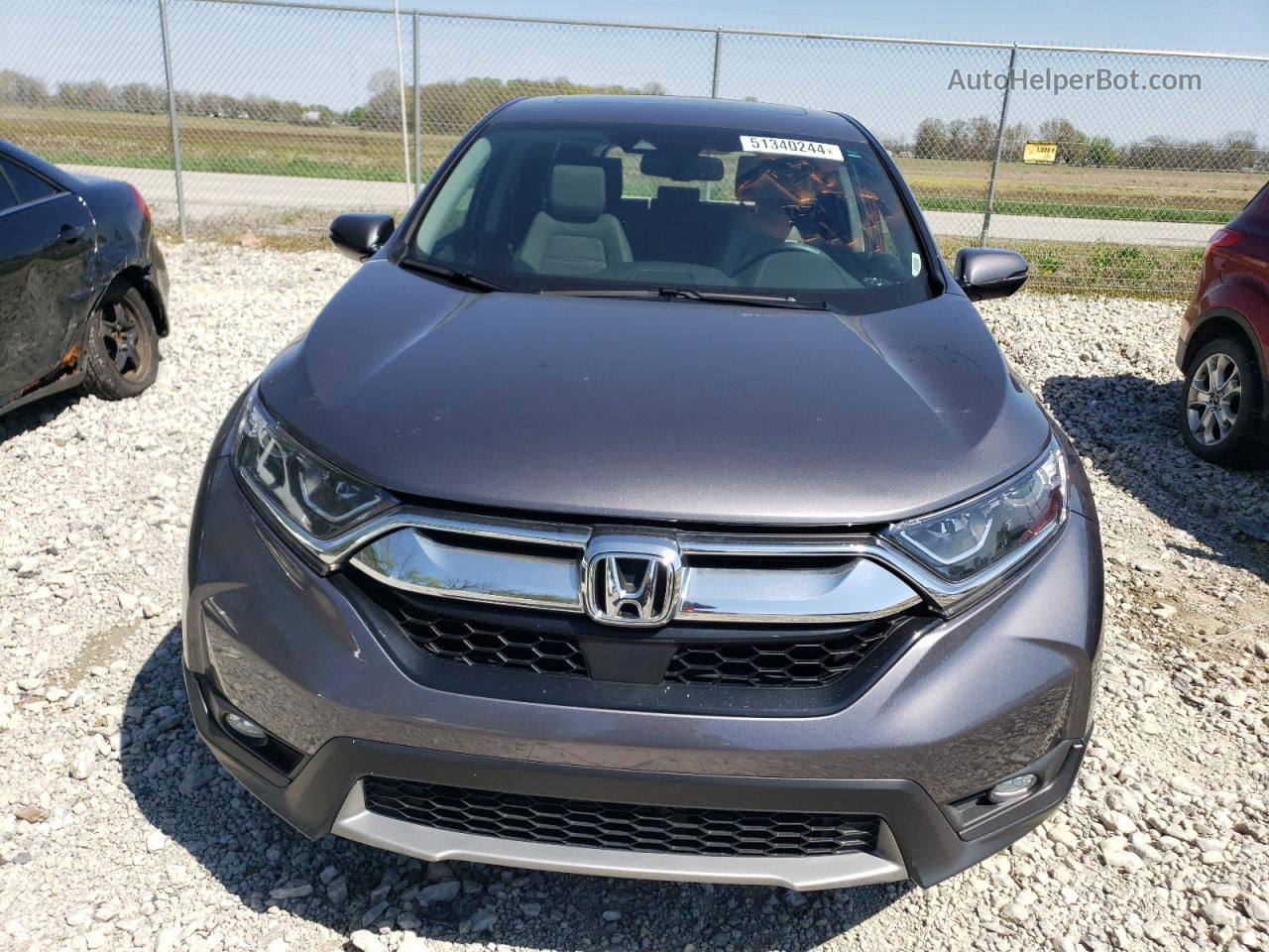 2017 Honda Cr-v Exl Gray vin: 2HKRW2H86HH664801