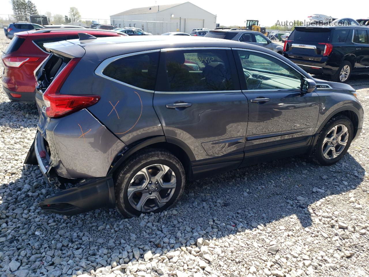 2017 Honda Cr-v Exl Gray vin: 2HKRW2H86HH664801