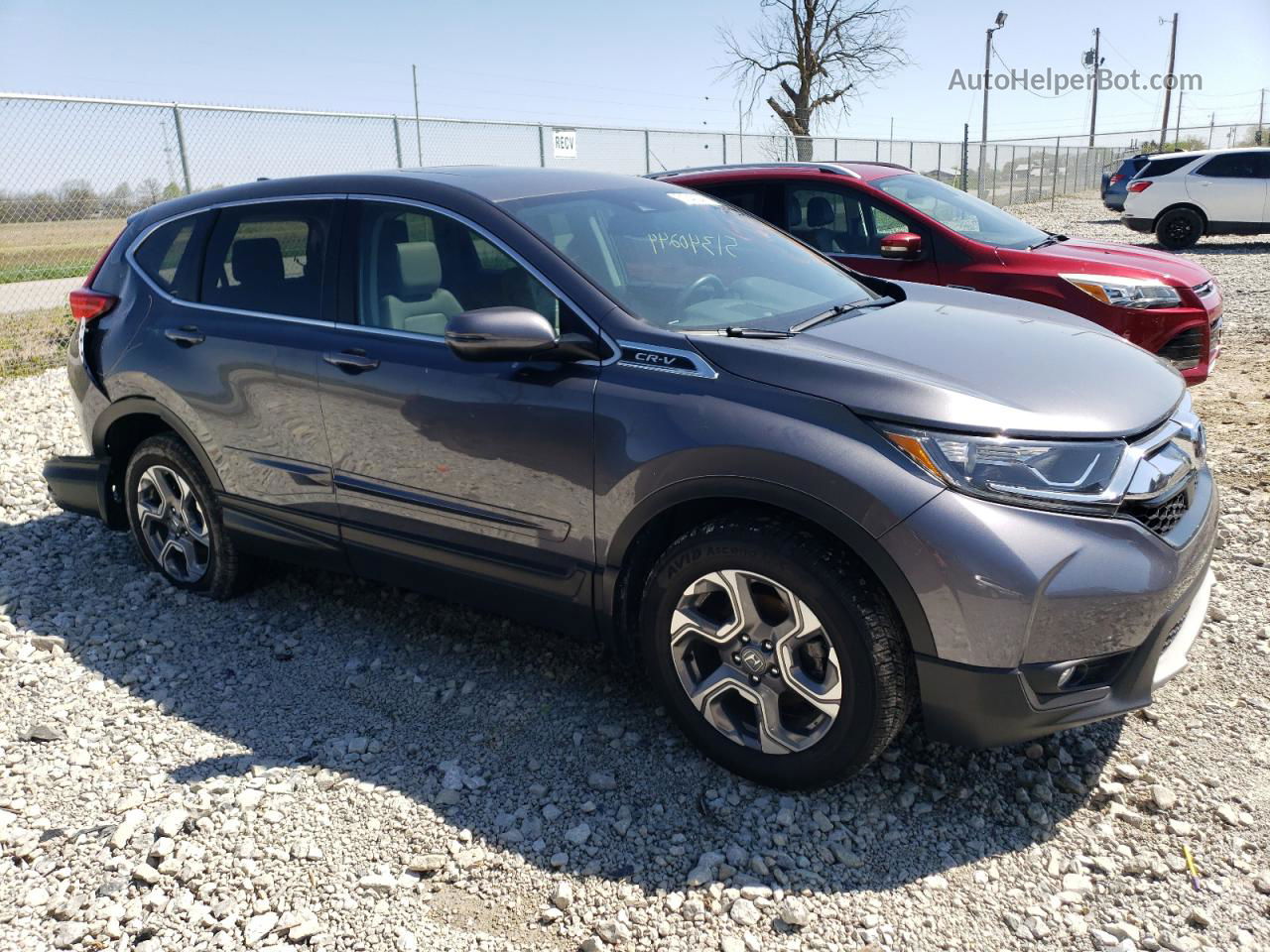 2017 Honda Cr-v Exl Gray vin: 2HKRW2H86HH664801