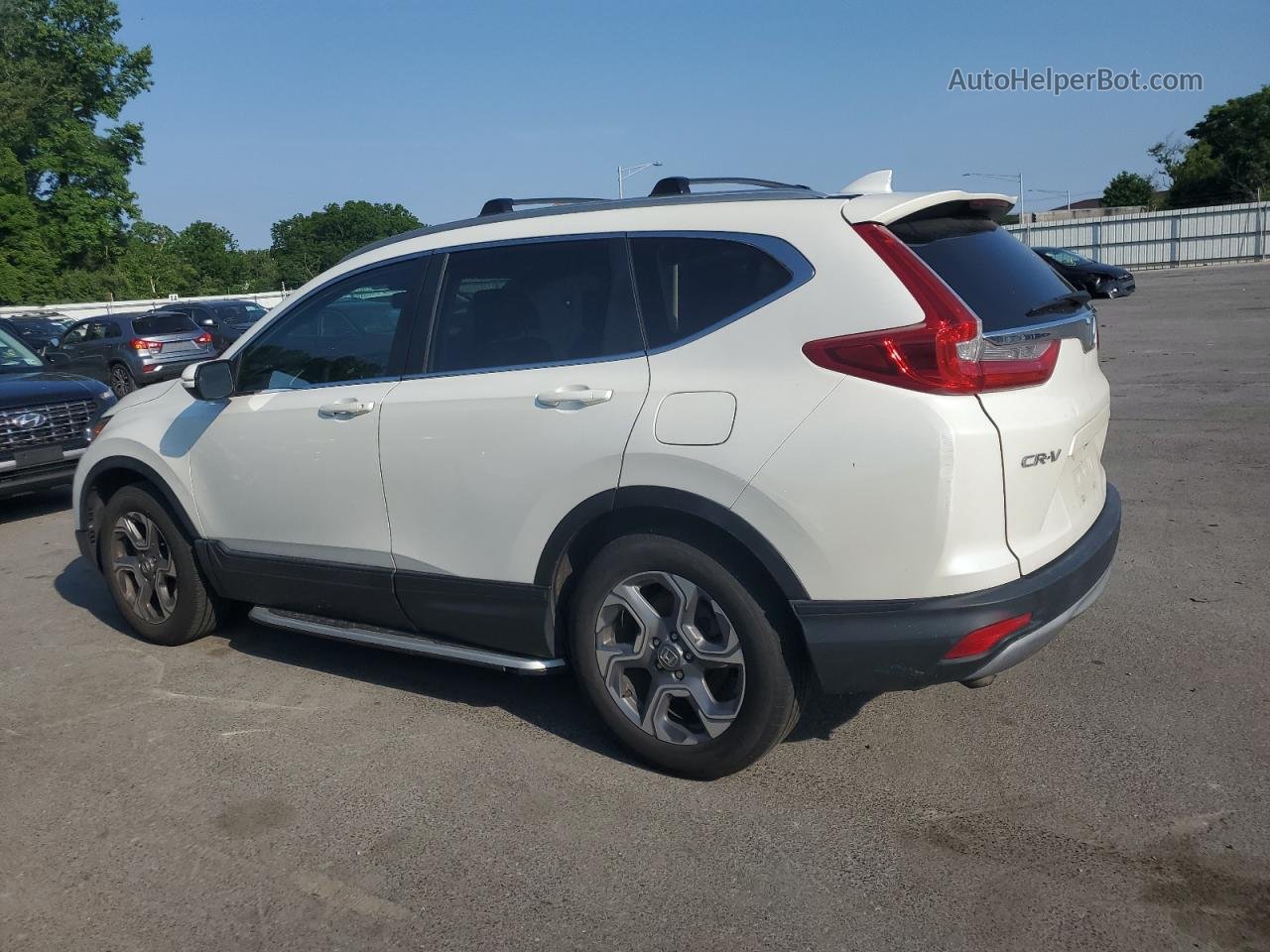 2018 Honda Cr-v Exl White vin: 2HKRW2H86JH601350