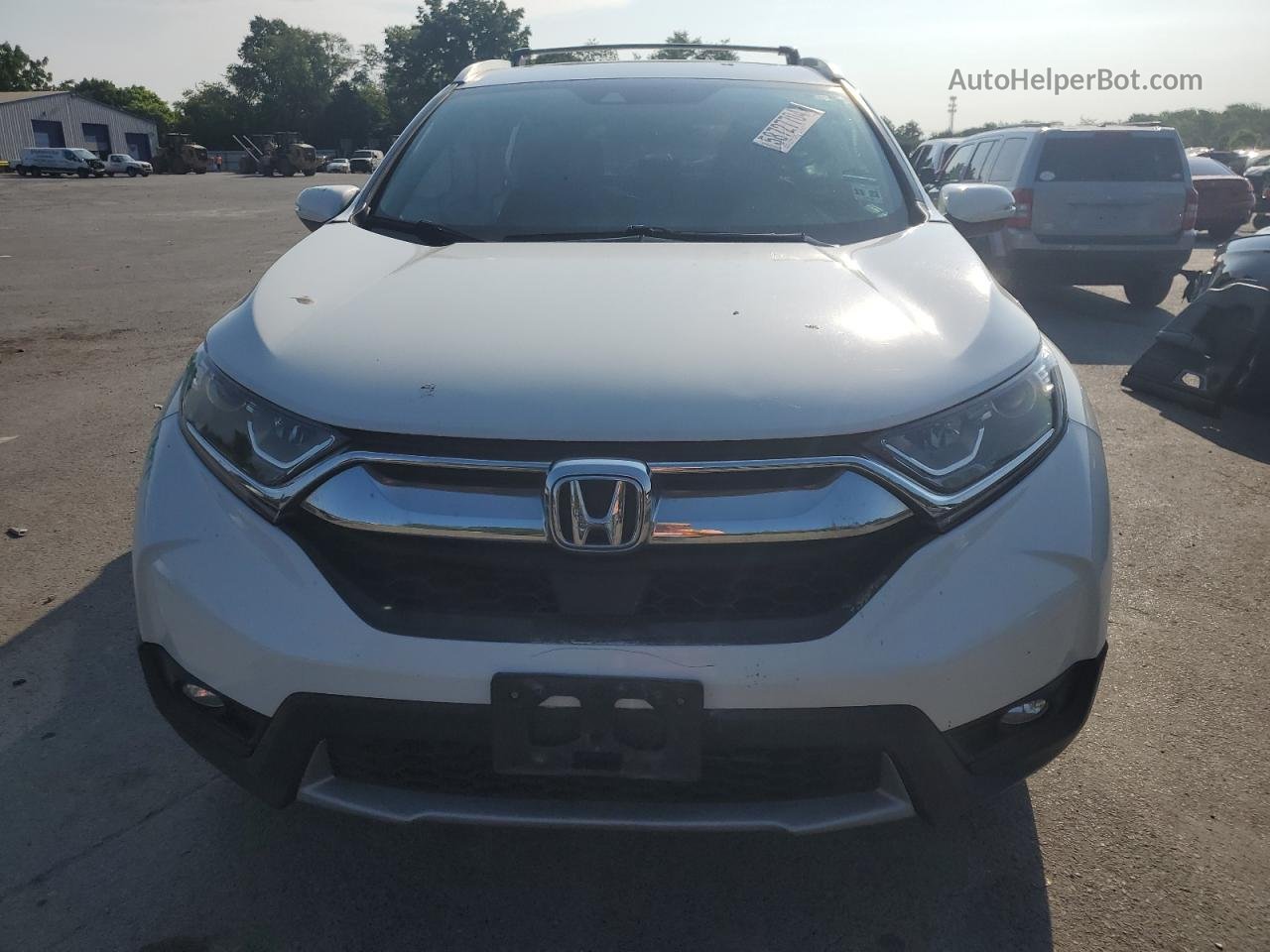 2018 Honda Cr-v Exl White vin: 2HKRW2H86JH601350