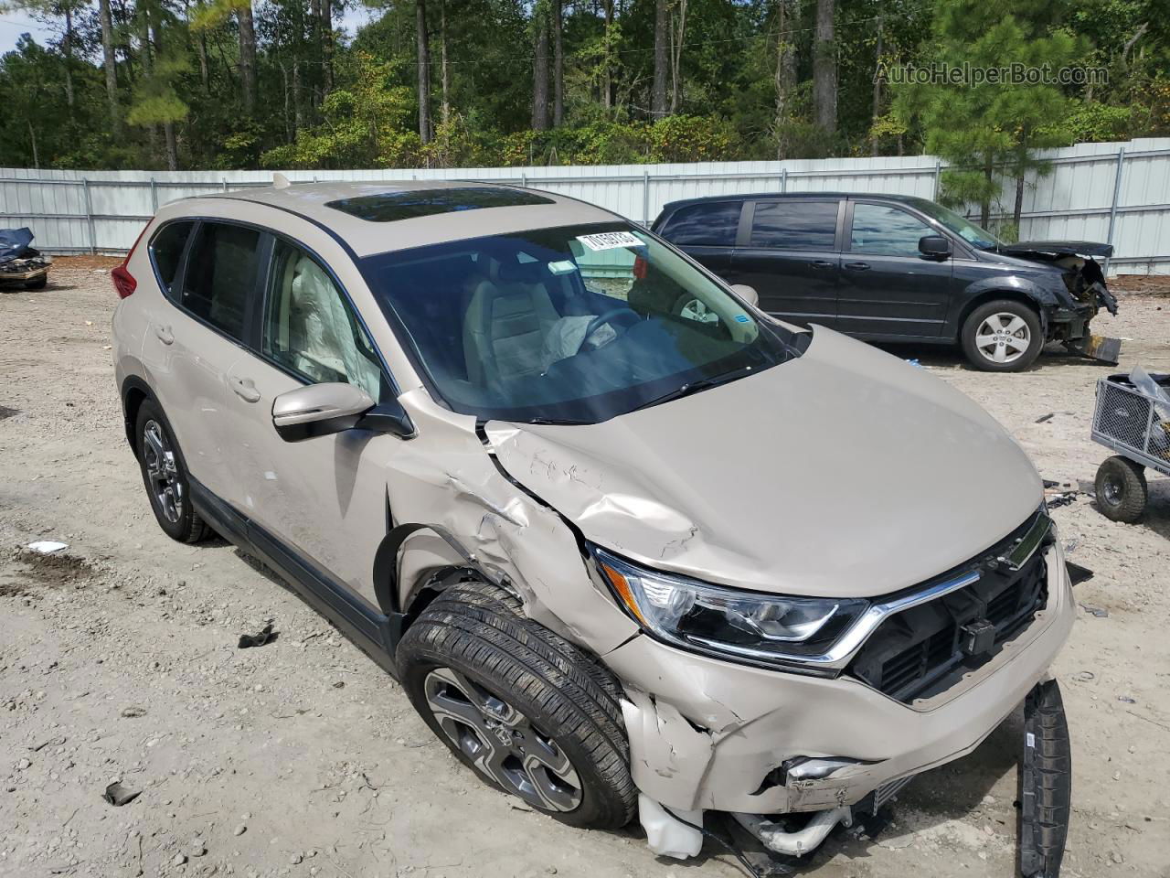 2018 Honda Cr-v Exl Beige vin: 5J6RW2H84JL019172