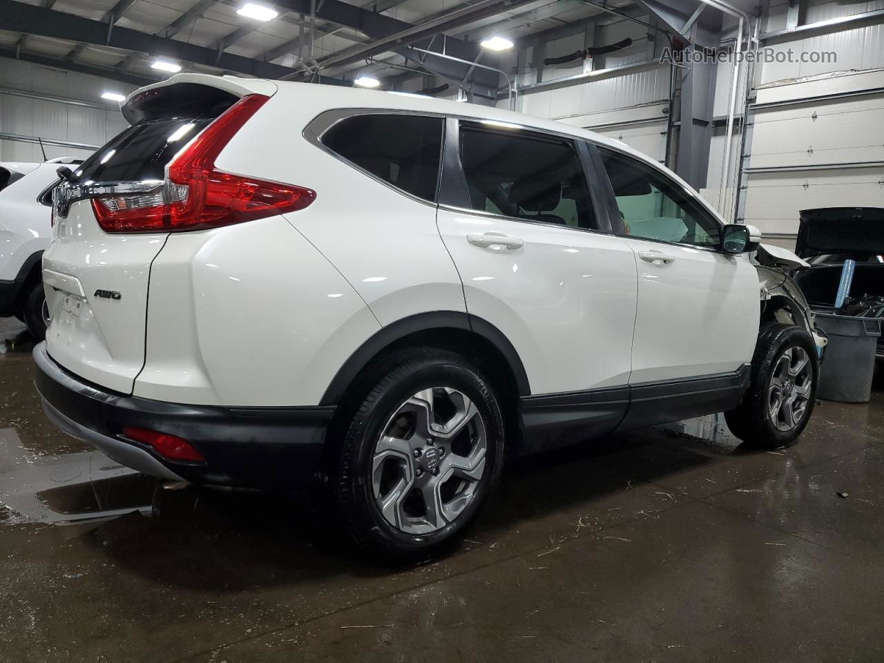 2018 Honda Cr-v Exl White vin: 2HKRW2H86JH663301