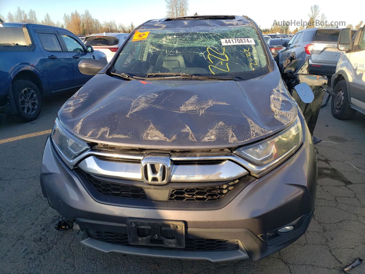 2018 Honda Cr-v Exl Gray vin: 2HKRW2H86JH684004