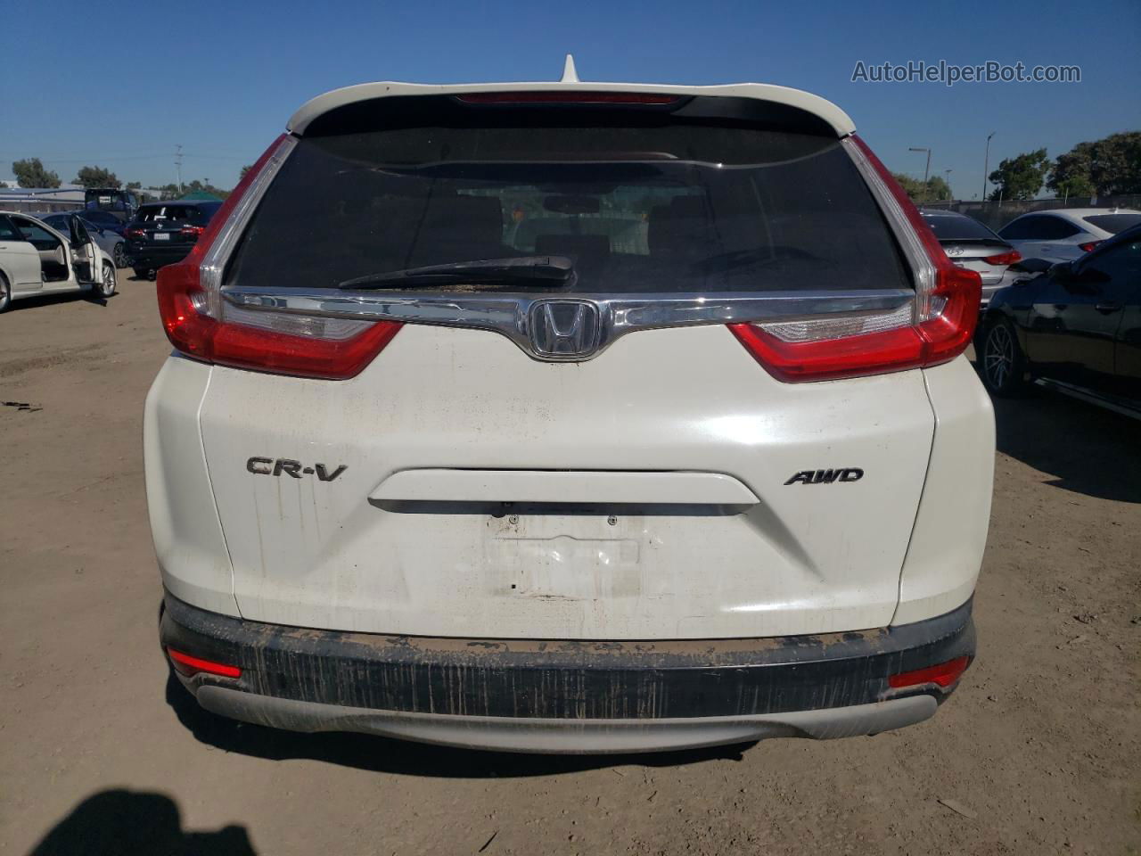 2017 Honda Cr-v Exl White vin: 2HKRW2H87HH684605