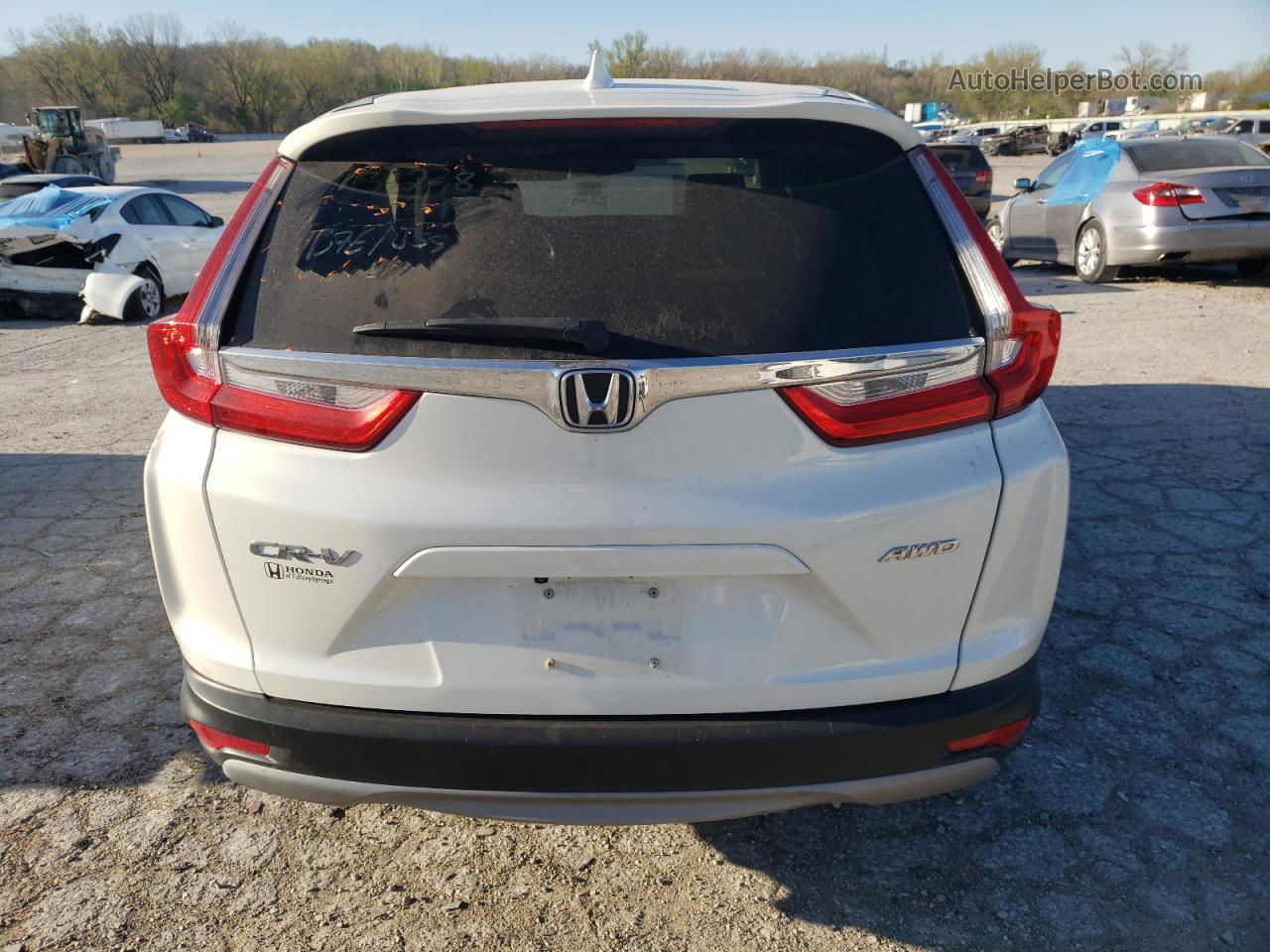 2018 Honda Cr-v Exl White vin: 2HKRW2H87JH658608