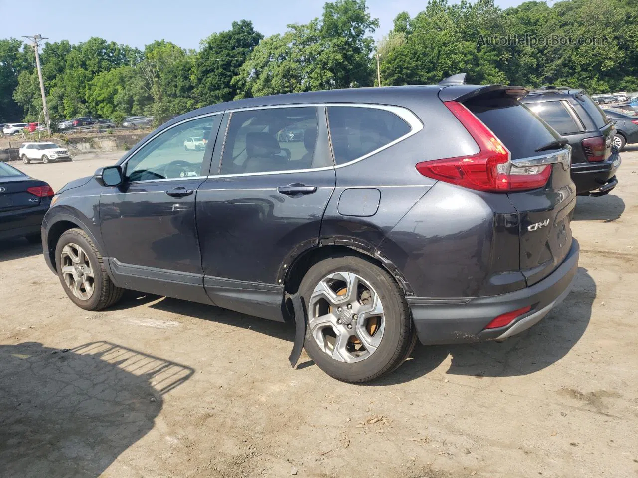 2019 Honda Cr-v Exl Gray vin: 2HKRW2H87KH619731