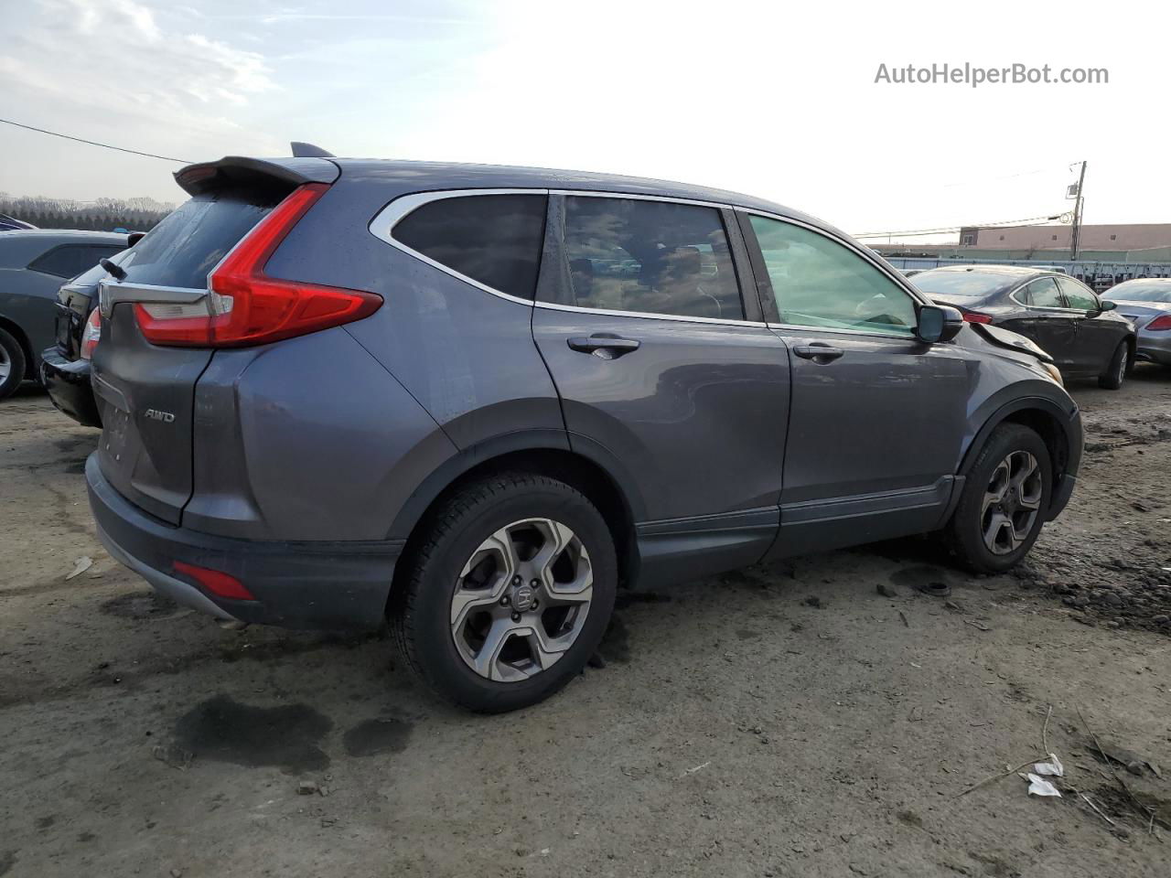 2019 Honda Cr-v Exl Gray vin: 2HKRW2H87KH626565