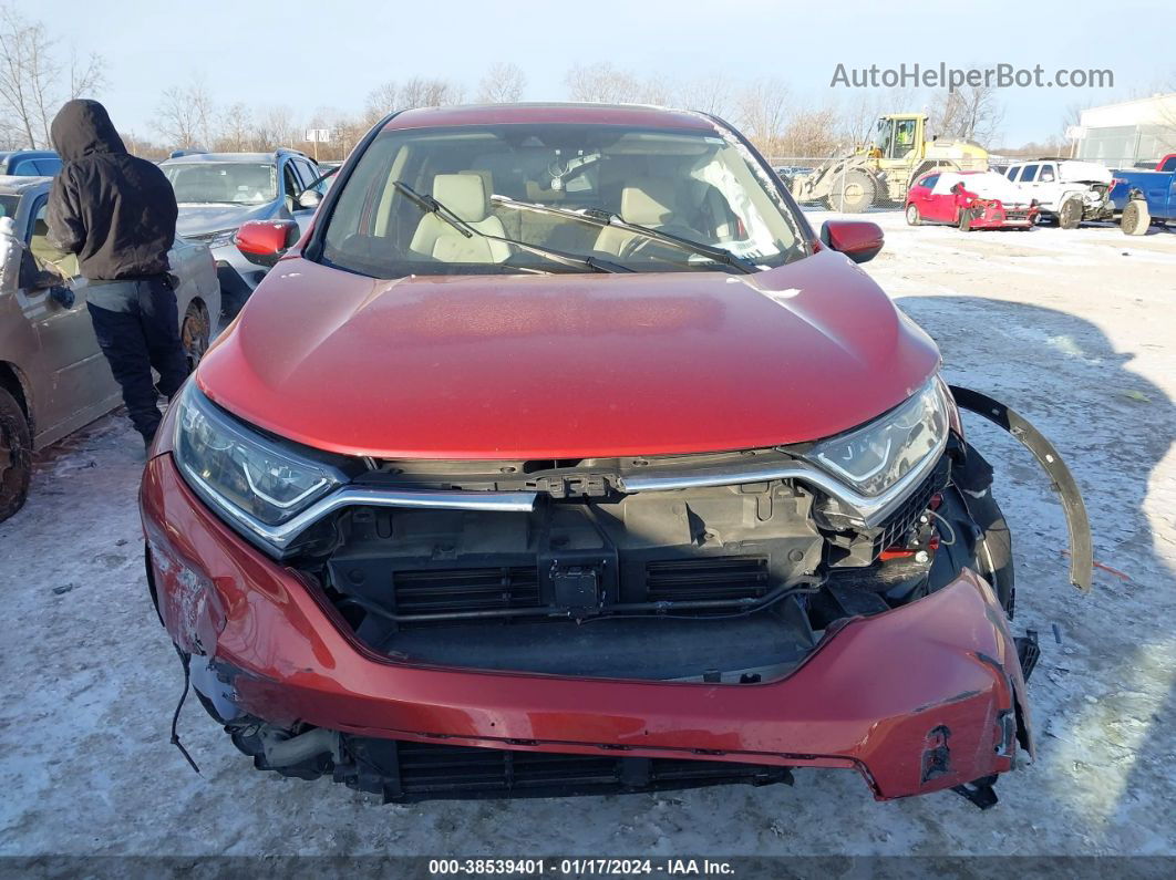 2019 Honda Cr-v Ex-l Red vin: 2HKRW2H87KH635265