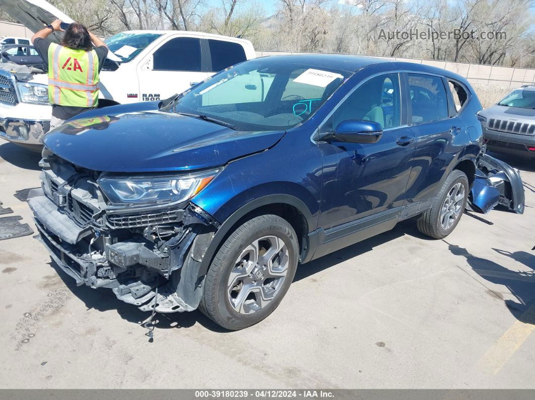 2019 Honda Cr-v Ex-l Dark Blue vin: 2HKRW2H87KH652051