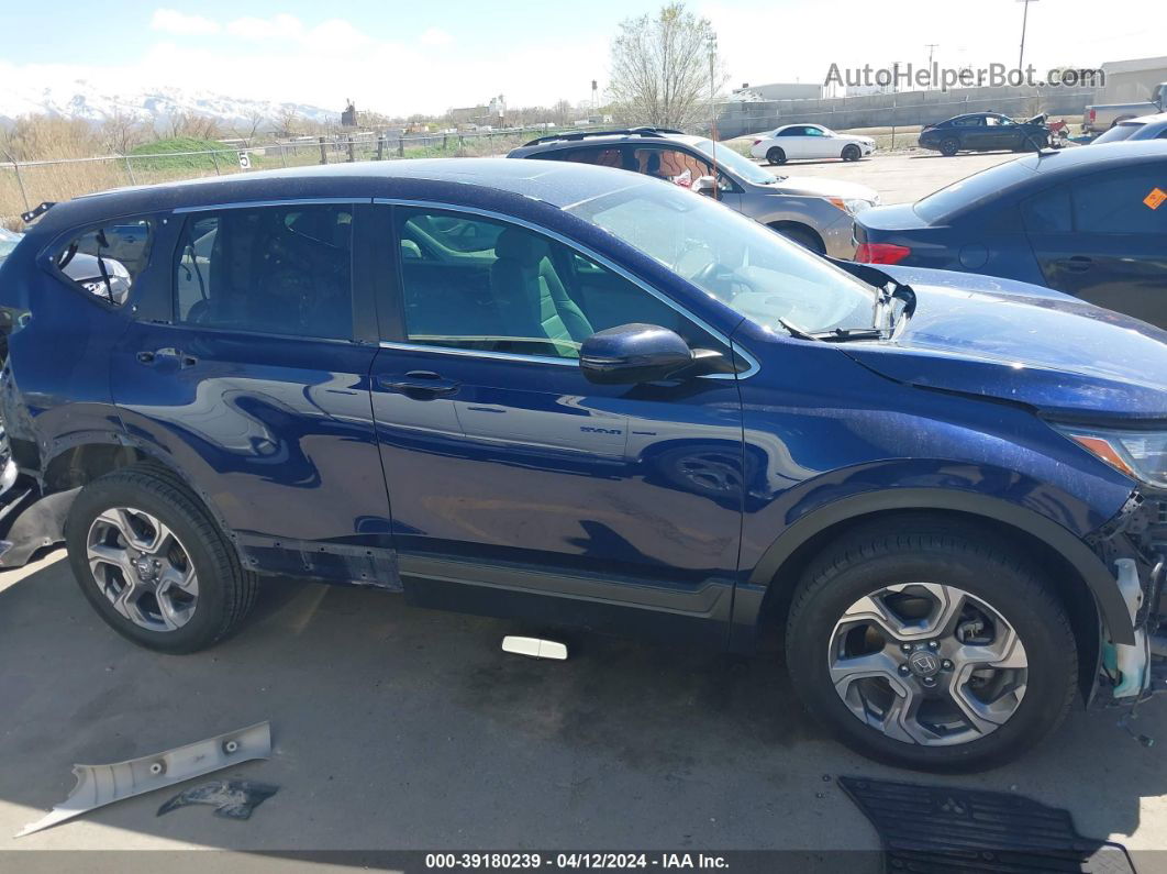 2019 Honda Cr-v Ex-l Dark Blue vin: 2HKRW2H87KH652051