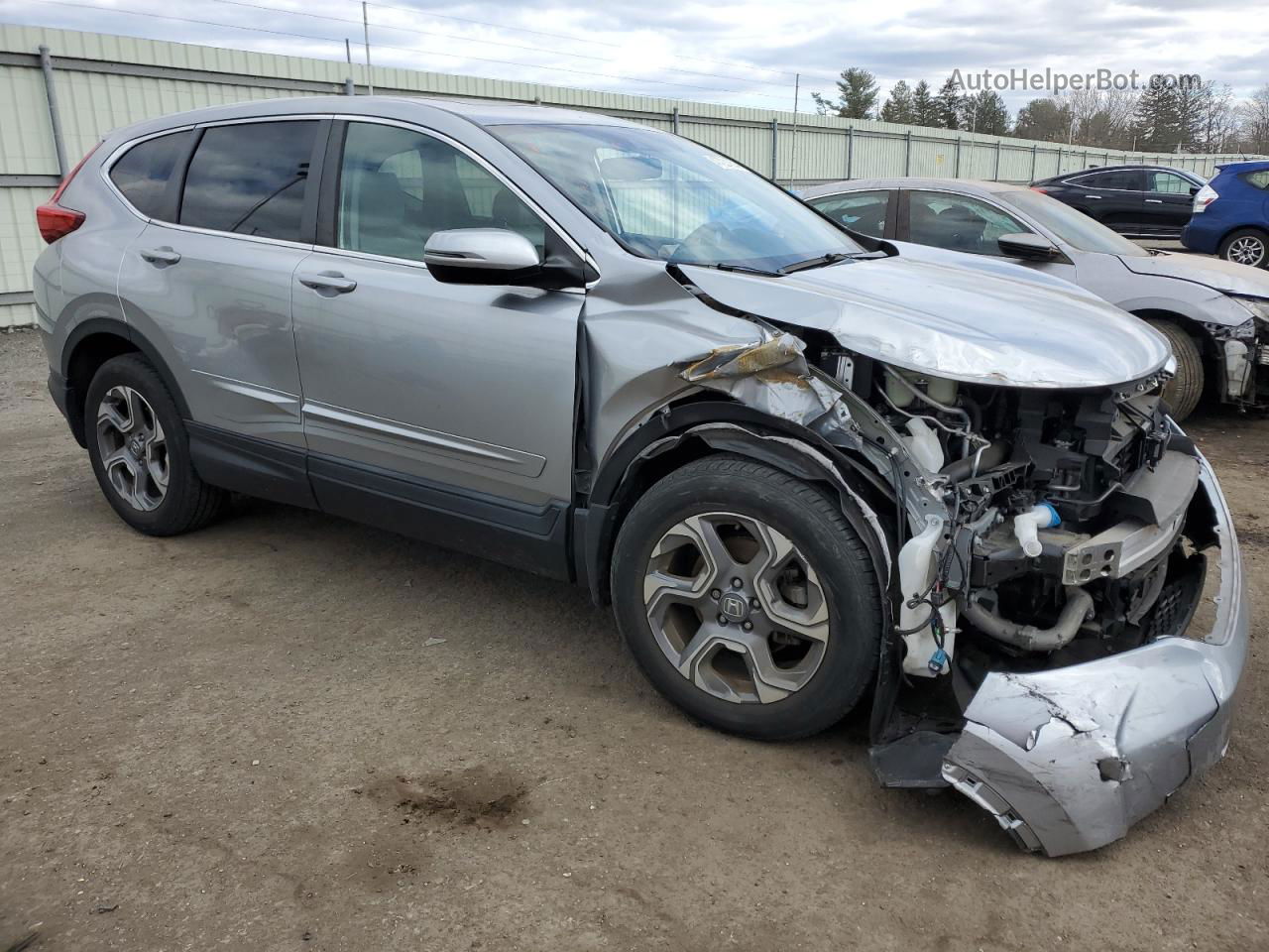 2019 Honda Cr-v Exl Silver vin: 2HKRW2H87KH670369