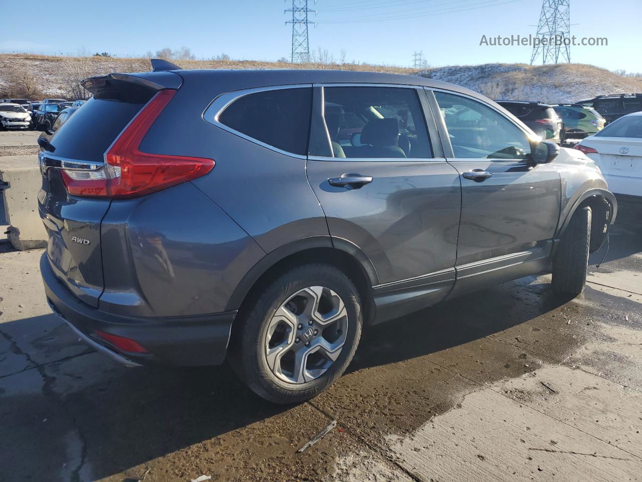 2017 Honda Cr-v Exl Gray vin: 2HKRW2H88HH634859