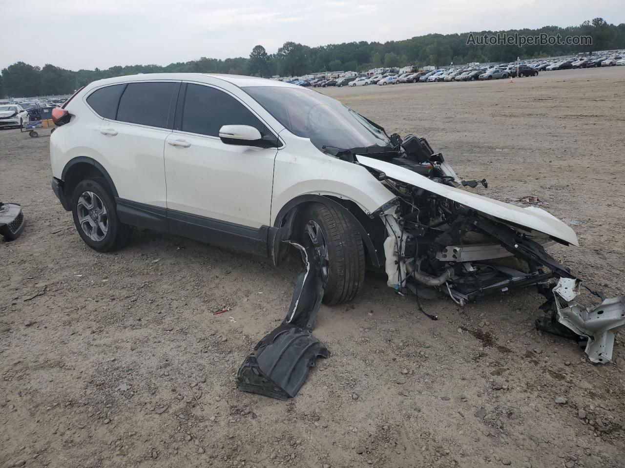 2018 Honda Cr-v Exl White vin: 2HKRW2H88JH674591