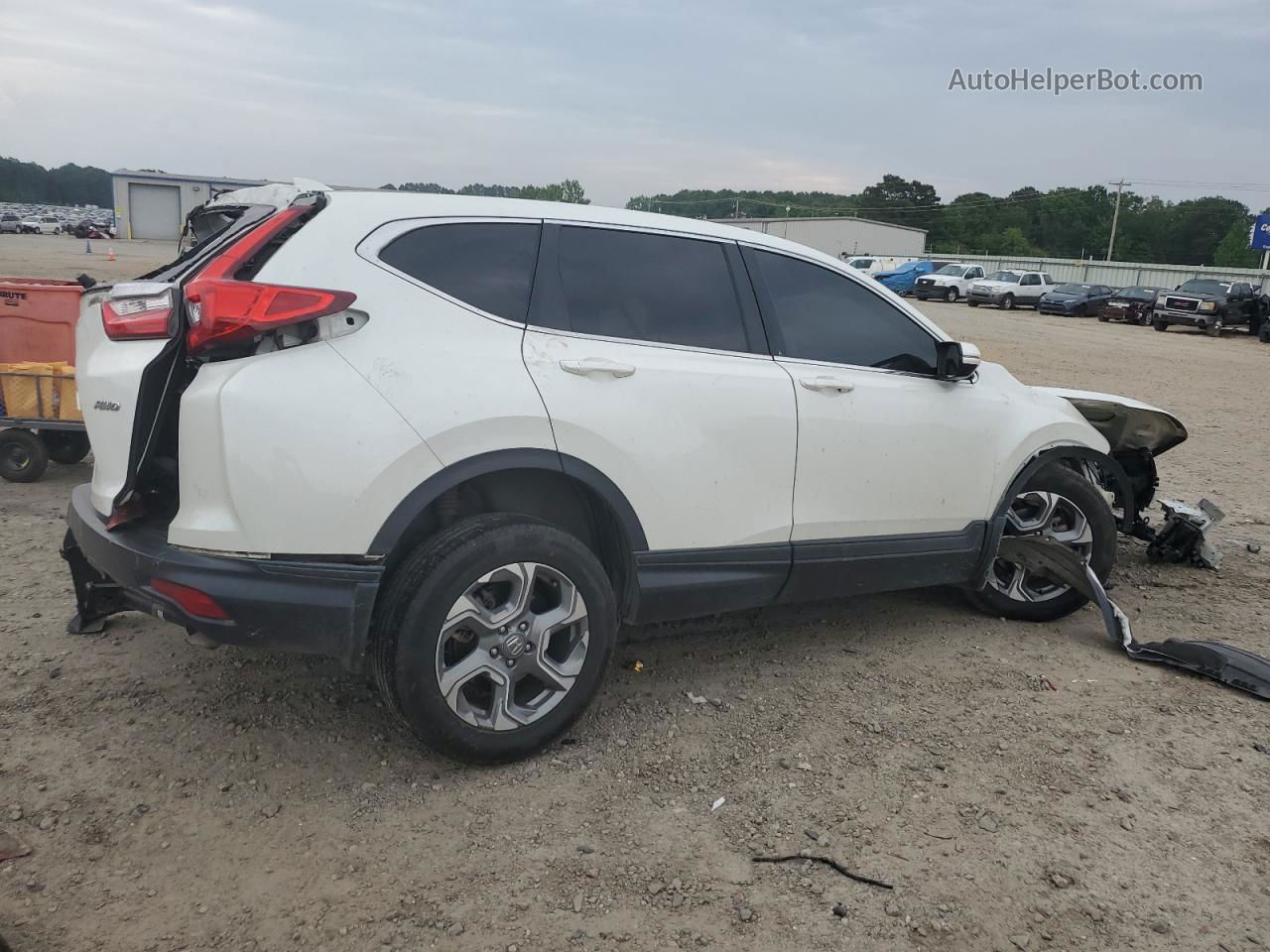 2018 Honda Cr-v Exl White vin: 2HKRW2H88JH674591