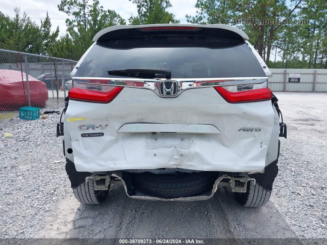 2019 Honda Cr-v Ex-l White vin: 2HKRW2H88KH630253