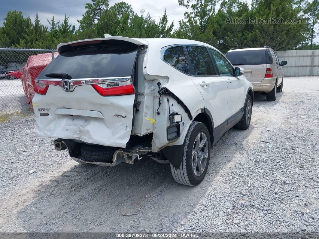 2019 Honda Cr-v Ex-l White vin: 2HKRW2H88KH630253