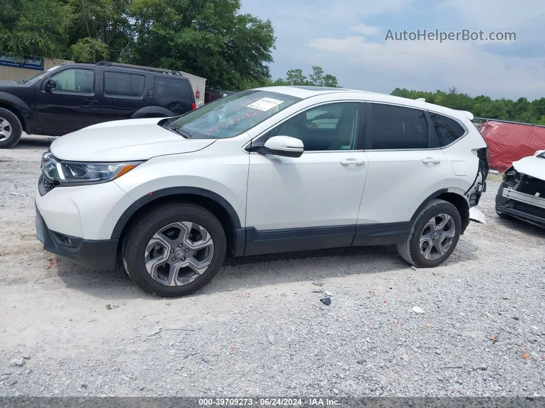 2019 Honda Cr-v Ex-l White vin: 2HKRW2H88KH630253