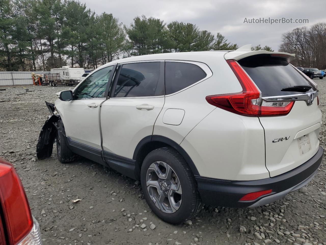 2018 Honda Cr-v Exl White vin: 2HKRW2H89JH651210