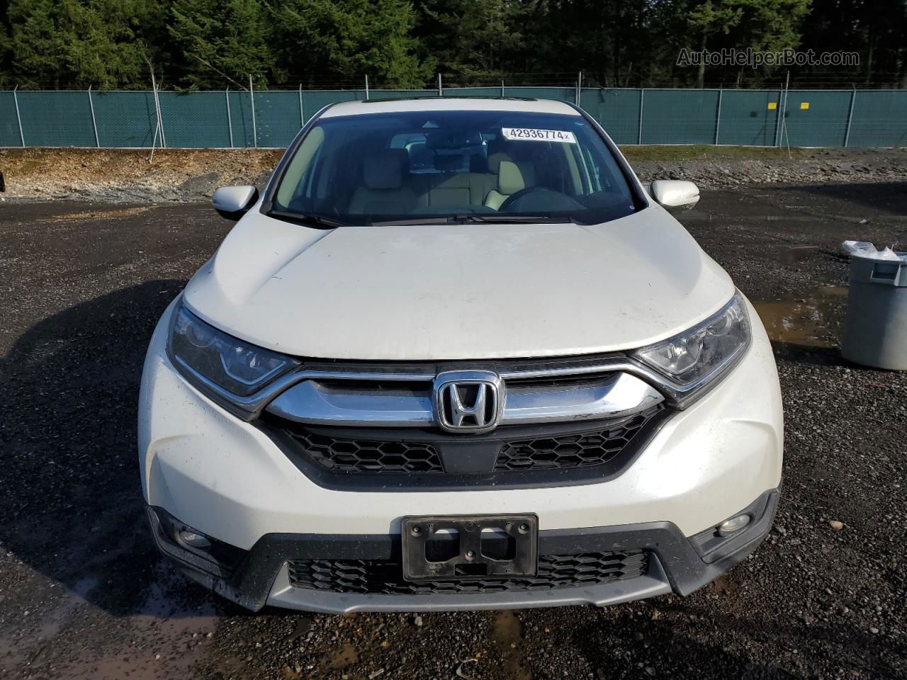 2018 Honda Cr-v Exl White vin: 2HKRW2H89JH652499