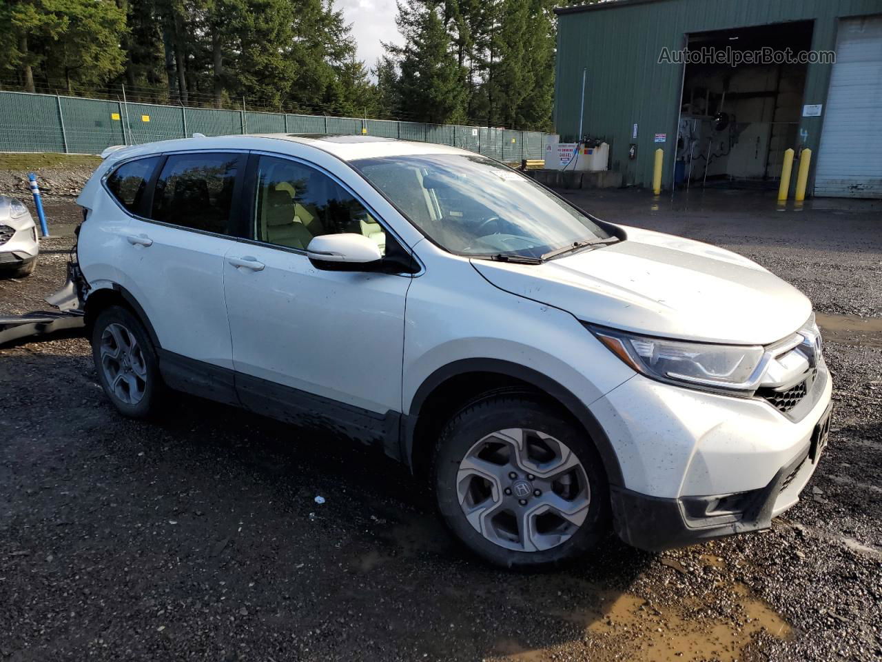 2018 Honda Cr-v Exl White vin: 2HKRW2H89JH652499