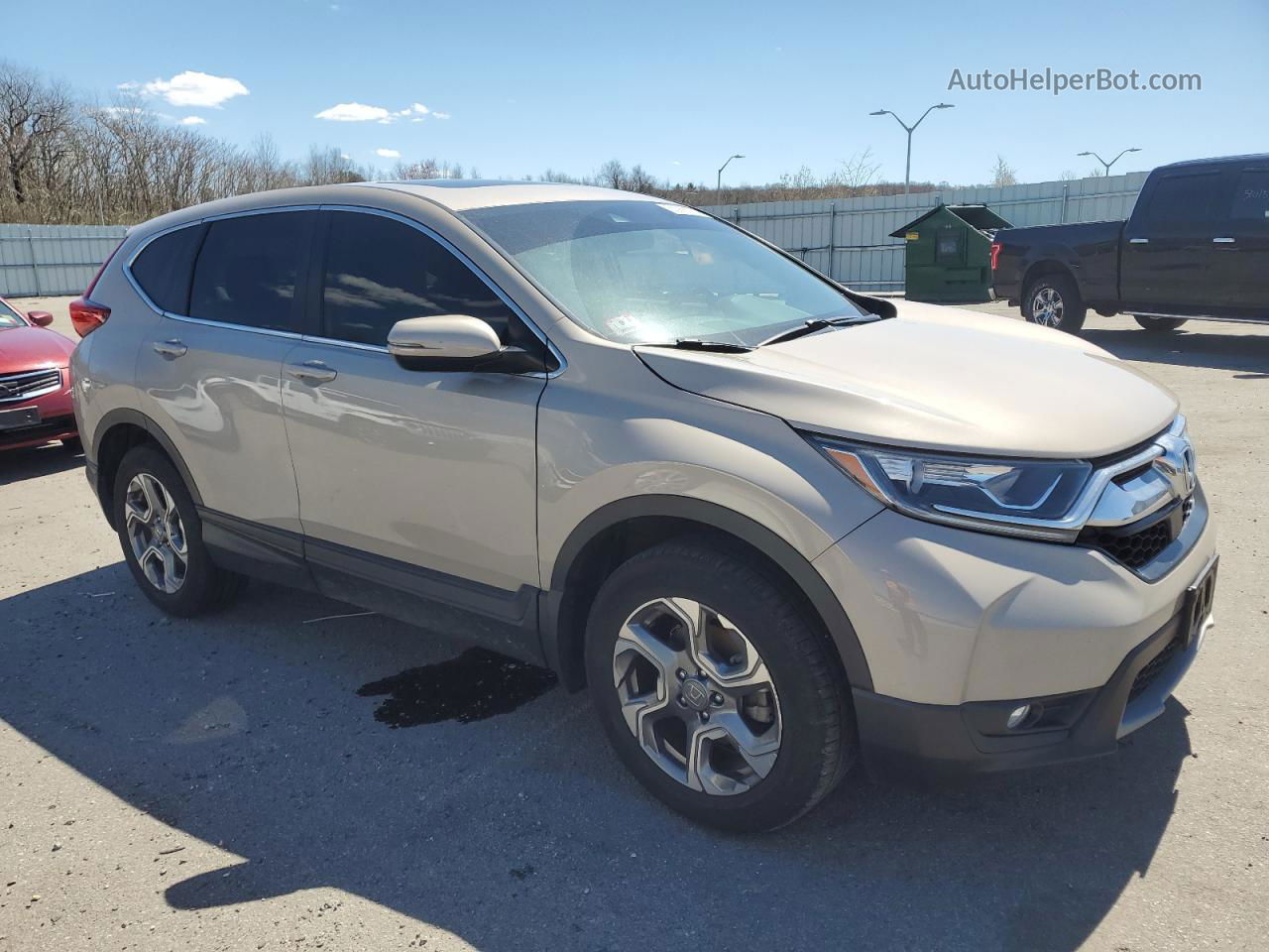 2018 Honda Cr-v Exl Tan vin: 2HKRW2H89JH670565