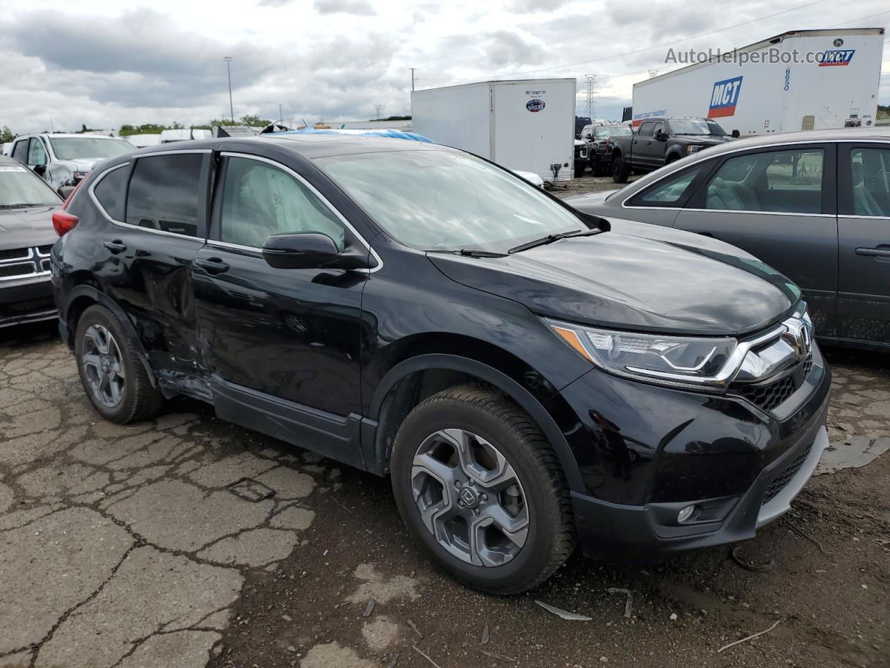 2018 Honda Cr-v Exl Black vin: 2HKRW2H89JH696440