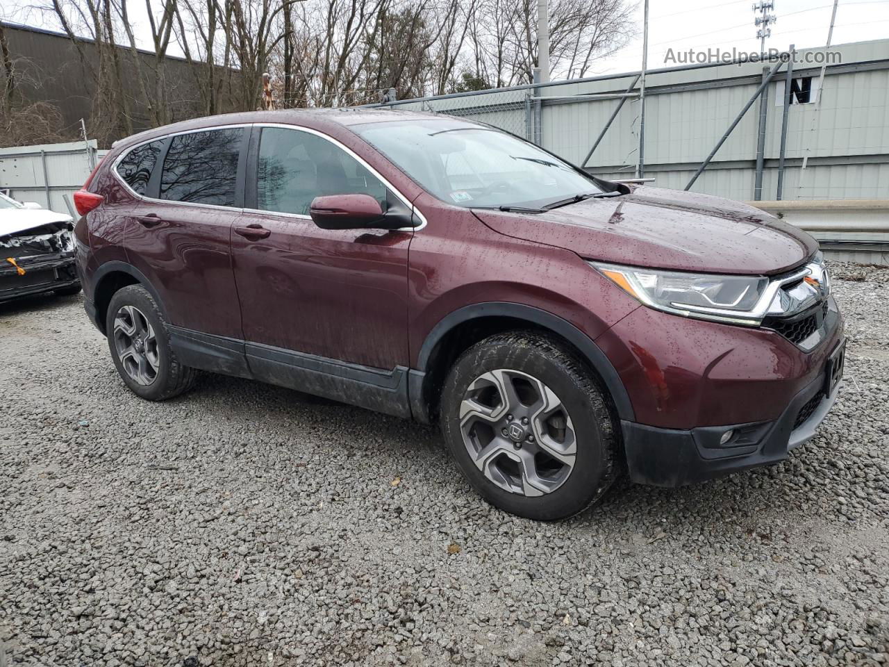 2019 Honda Cr-v Exl Burgundy vin: 2HKRW2H89KH646333