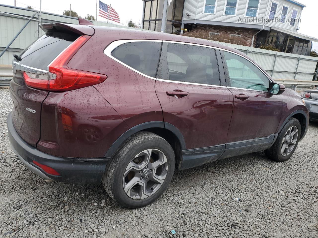 2019 Honda Cr-v Exl Burgundy vin: 2HKRW2H89KH646333