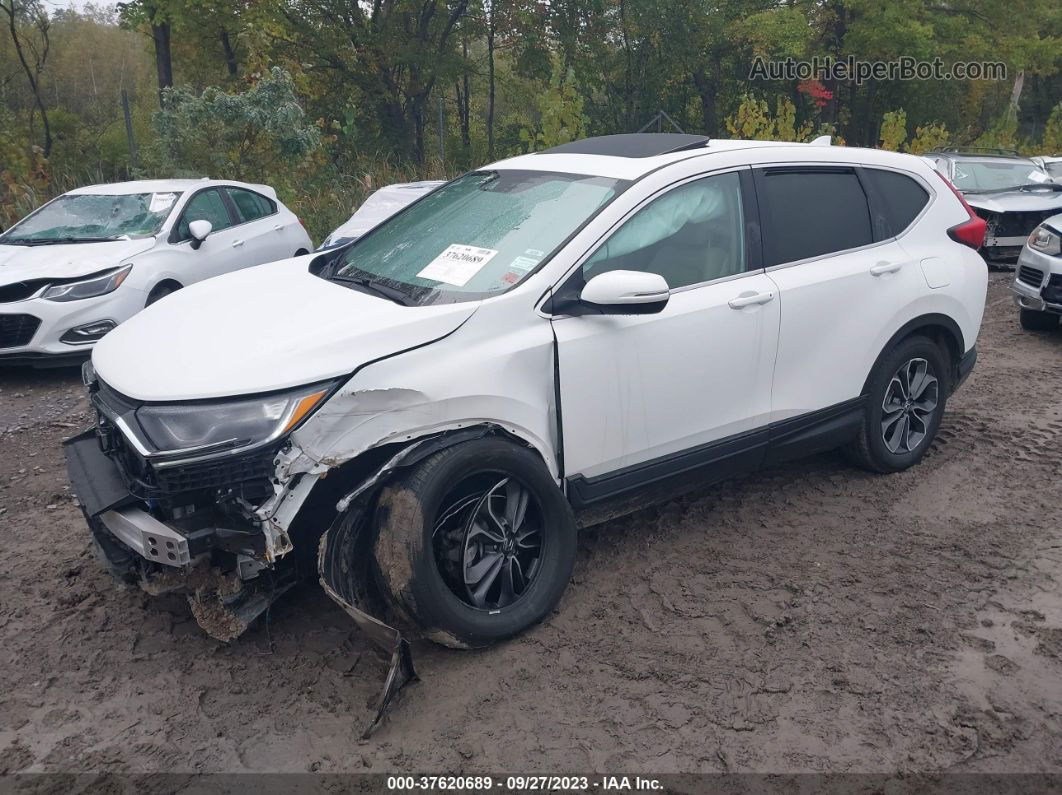 2020 Honda Cr-v Ex-l White vin: 2HKRW2H89LH600129