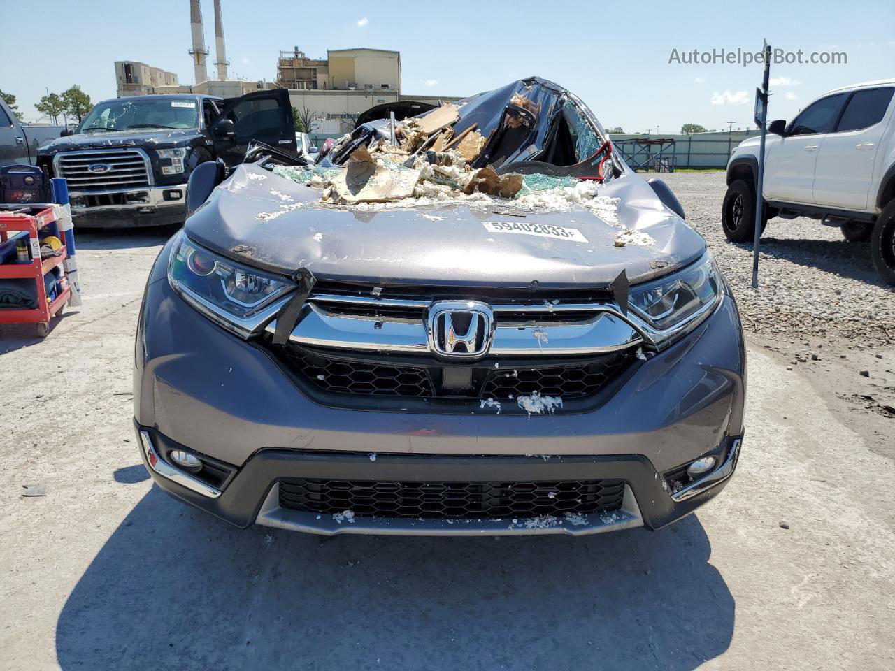 2017 Honda Cr-v Exl Gray vin: 2HKRW2H8XHH605184