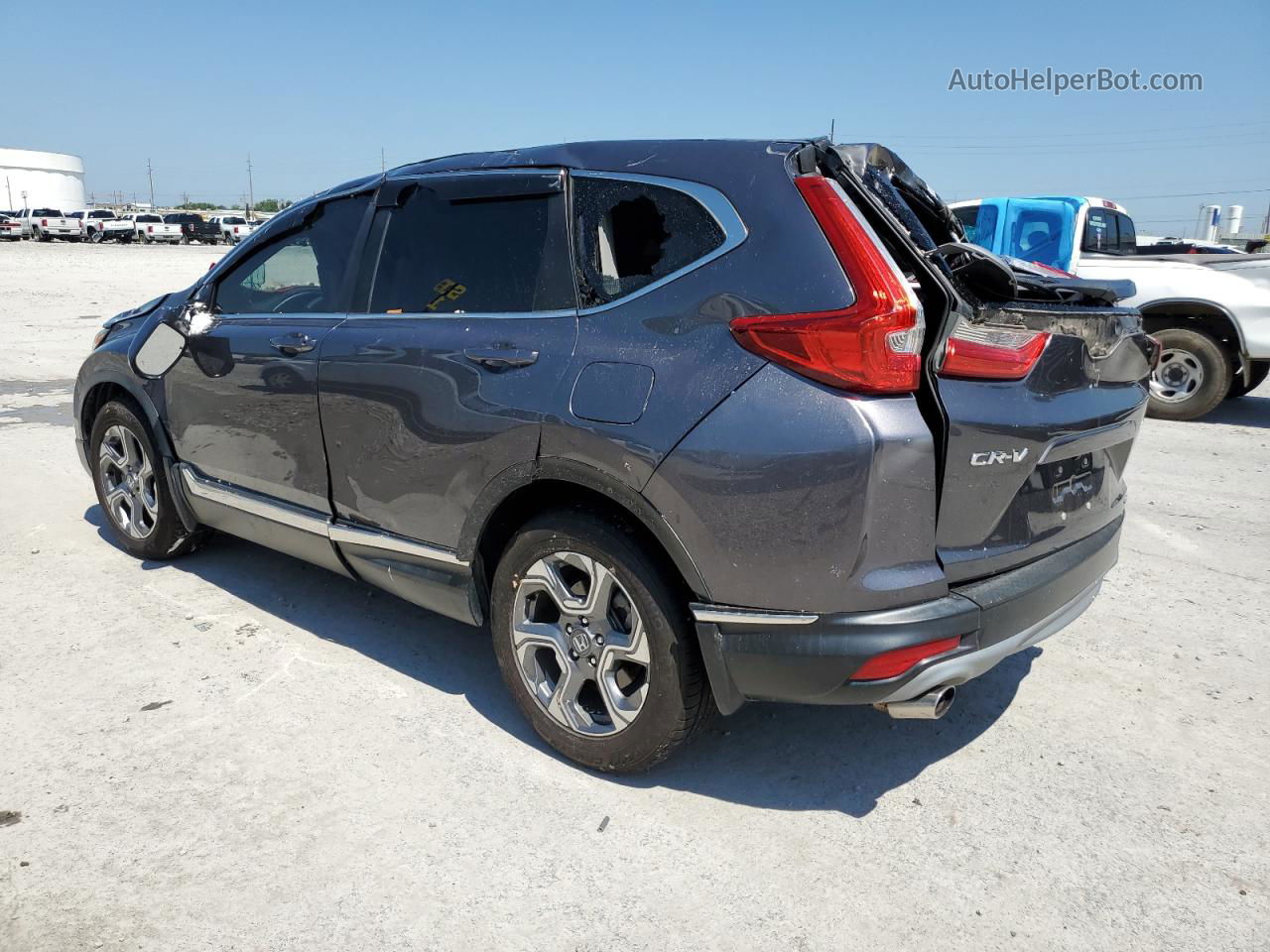 2017 Honda Cr-v Exl Gray vin: 2HKRW2H8XHH605184