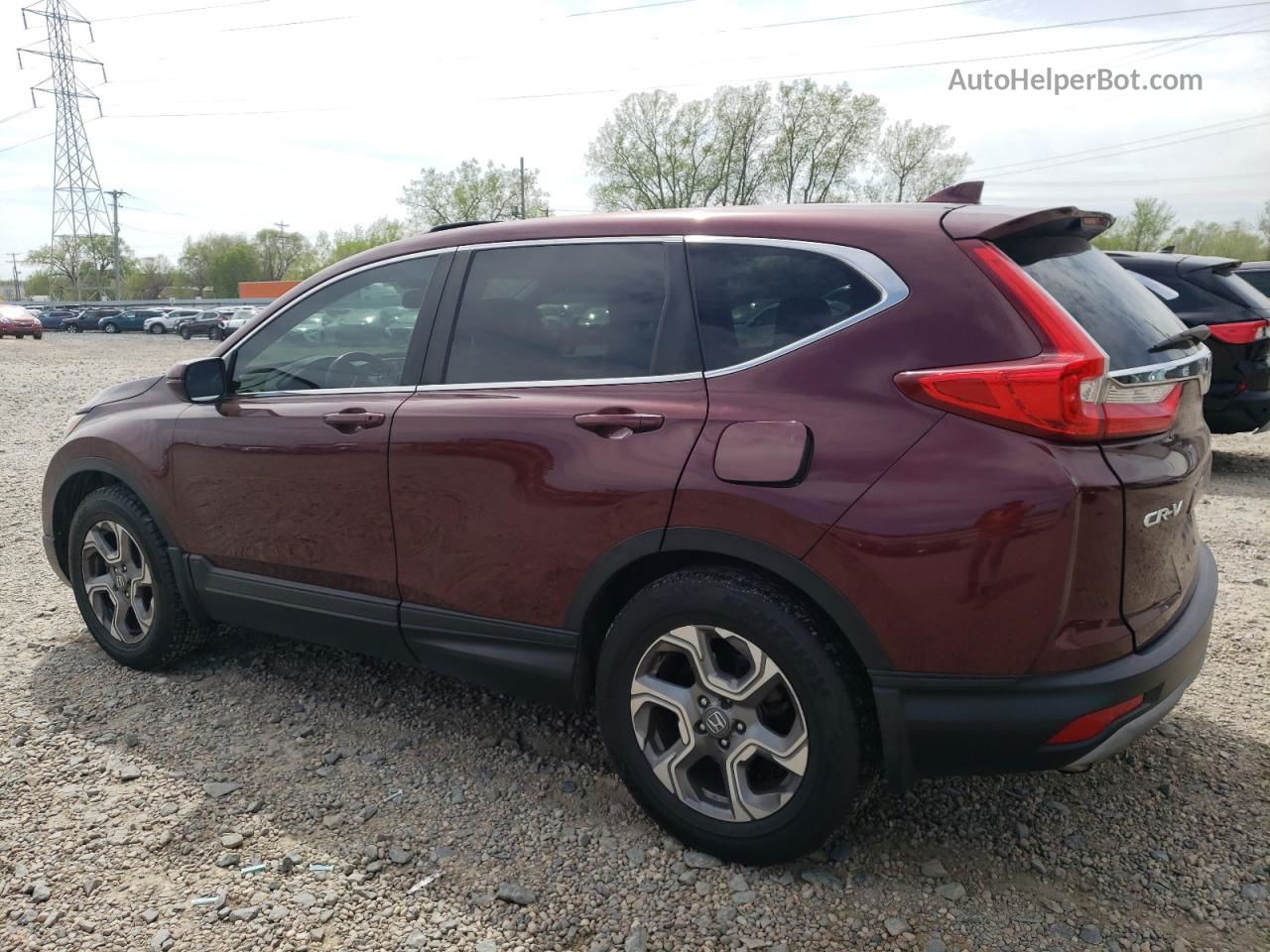 2017 Honda Cr-v Exl Red vin: 2HKRW2H8XHH621613