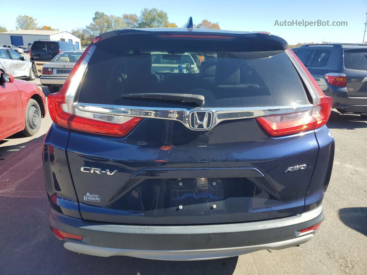 2017 Honda Cr-v Exl Blue vin: 2HKRW2H8XHH624303