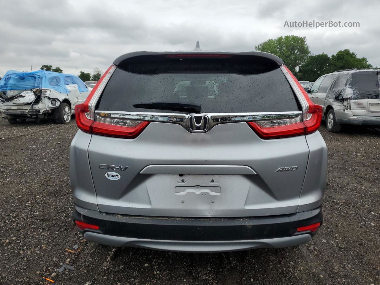 2017 Honda Cr-v Exl Silver vin: 2HKRW2H8XHH658144