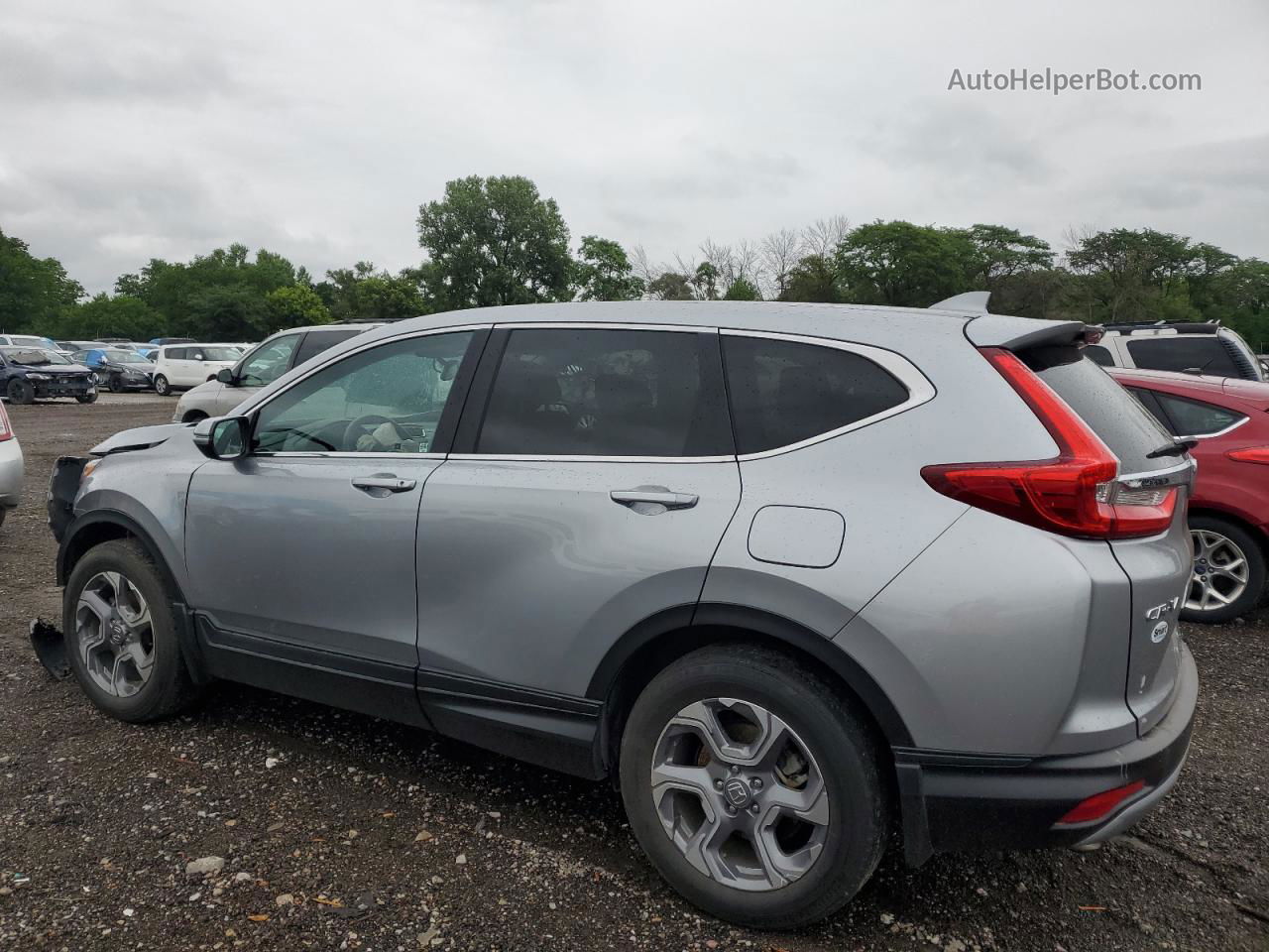 2017 Honda Cr-v Exl Серебряный vin: 2HKRW2H8XHH658144