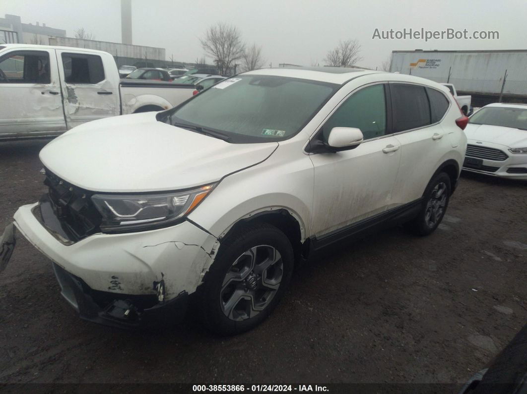 2017 Honda Cr-v Ex-l/ex-l Navi White vin: 2HKRW2H8XHH673064