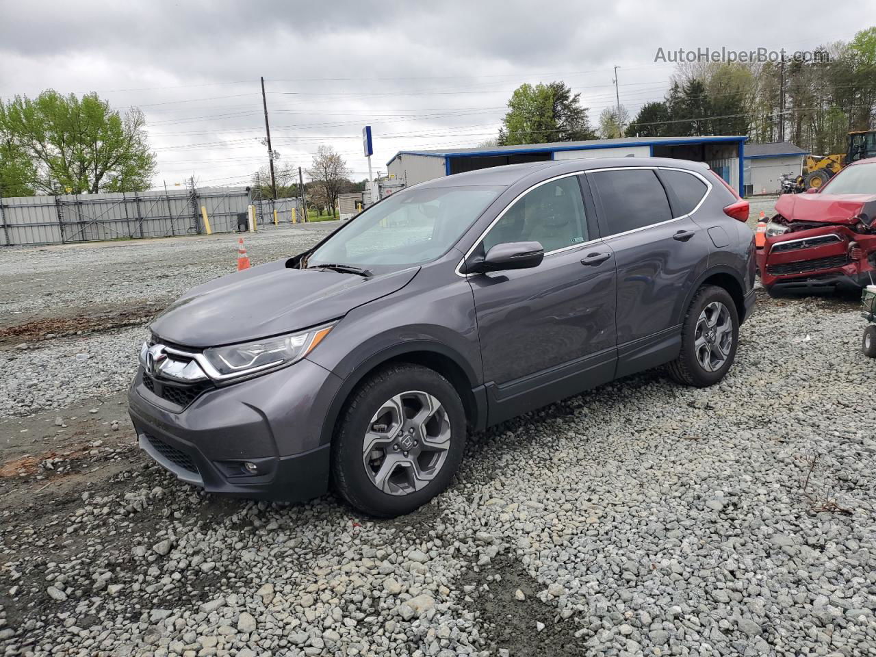 2018 Honda Cr-v Exl Charcoal vin: 2HKRW2H8XJH656979