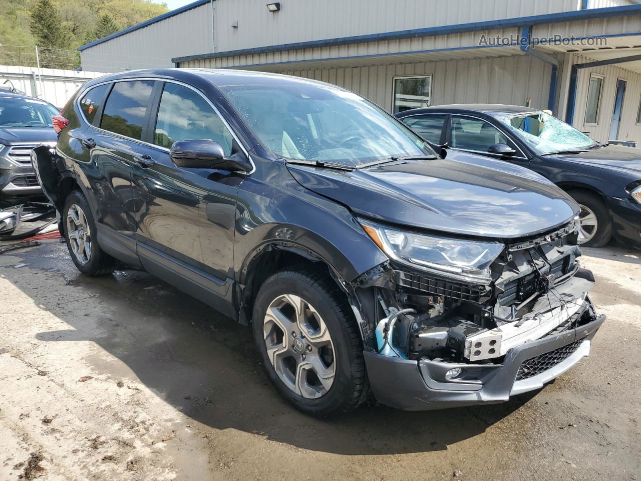 2018 Honda Cr-v Exl Gray vin: 2HKRW2H8XJH677671