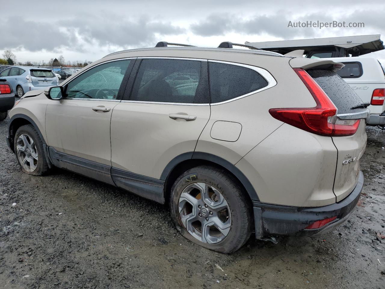 2019 Honda Cr-v Exl Tan vin: 2HKRW2H8XKH600574