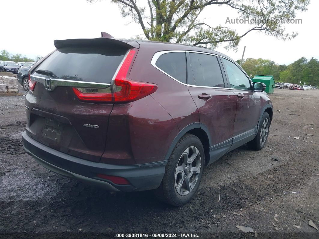 2019 Honda Cr-v Ex-l Red vin: 2HKRW2H8XKH669099