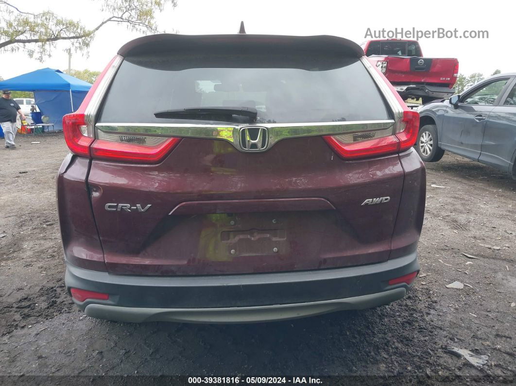 2019 Honda Cr-v Ex-l Red vin: 2HKRW2H8XKH669099