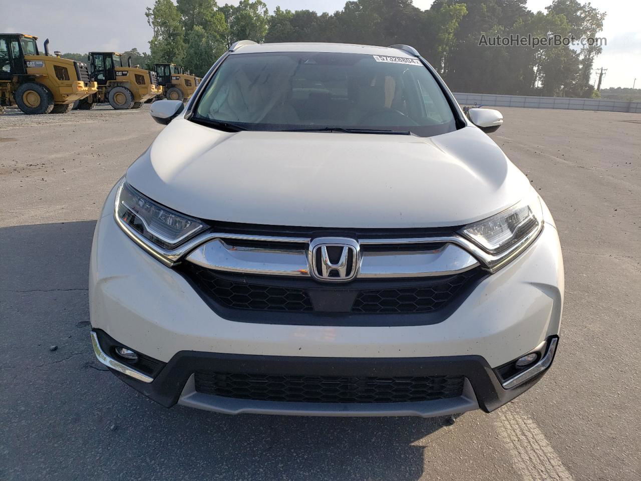 2017 Honda Cr-v Touring White vin: 2HKRW2H90HH642673