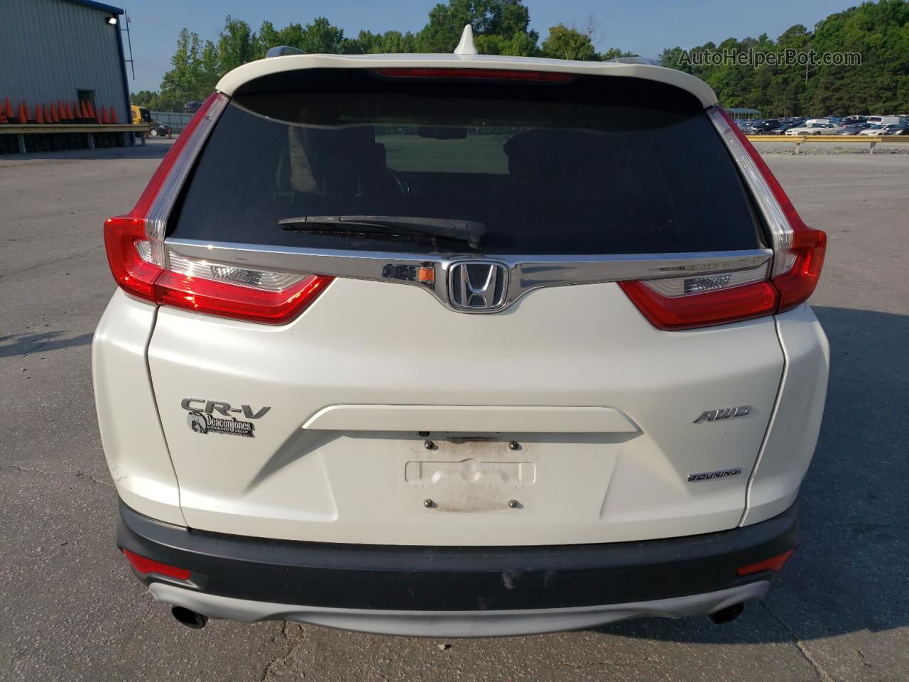 2017 Honda Cr-v Touring White vin: 2HKRW2H90HH642673