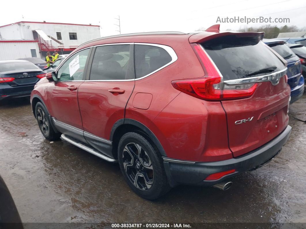 2018 Honda Cr-v Touring Red vin: 2HKRW2H90JH609243