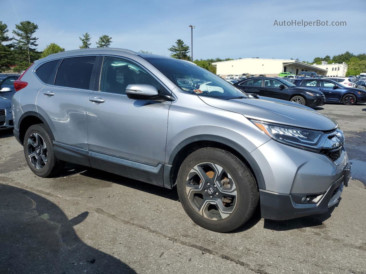 2019 Honda Cr-v Touring Silver vin: 2HKRW2H90KH640669